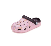 D.D.Step papuci fete din cauciuc 26-31 Baby Pink cu frunze