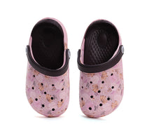 D.D.Step papuci fete din cauciuc 26-31 Baby Pink cu frunze