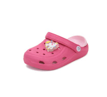 D.D.Step papuci fete din cauciuc 26-31 Dark Pink cu unicorn