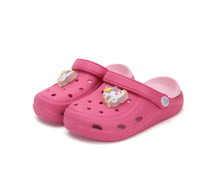 D.D.Step papuci fete din cauciuc 26-31 Dark Pink cu unicorn