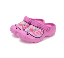 D.D.Step papuci fete din cauciuc cu LED 20-25 Dark Pink cu calut de mare