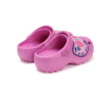 D.D.Step papuci fete din cauciuc cu LED 20-25 Dark Pink cu calut de mare
