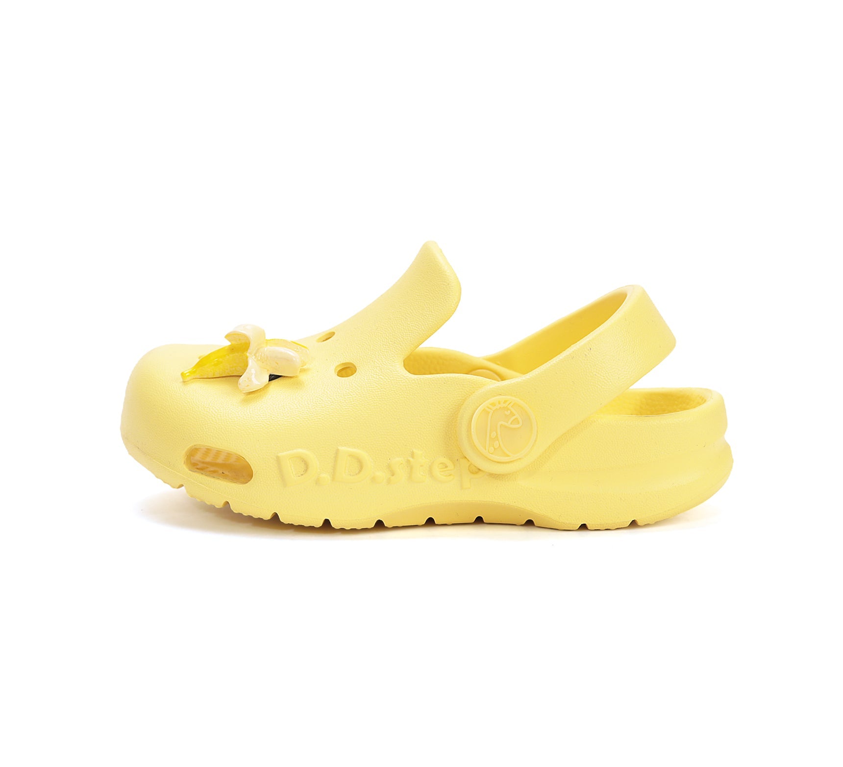 D.D.Step papuci fete din cauciuc tip sabot 22-33 Lemon cu banana Imagine secundară a produsului