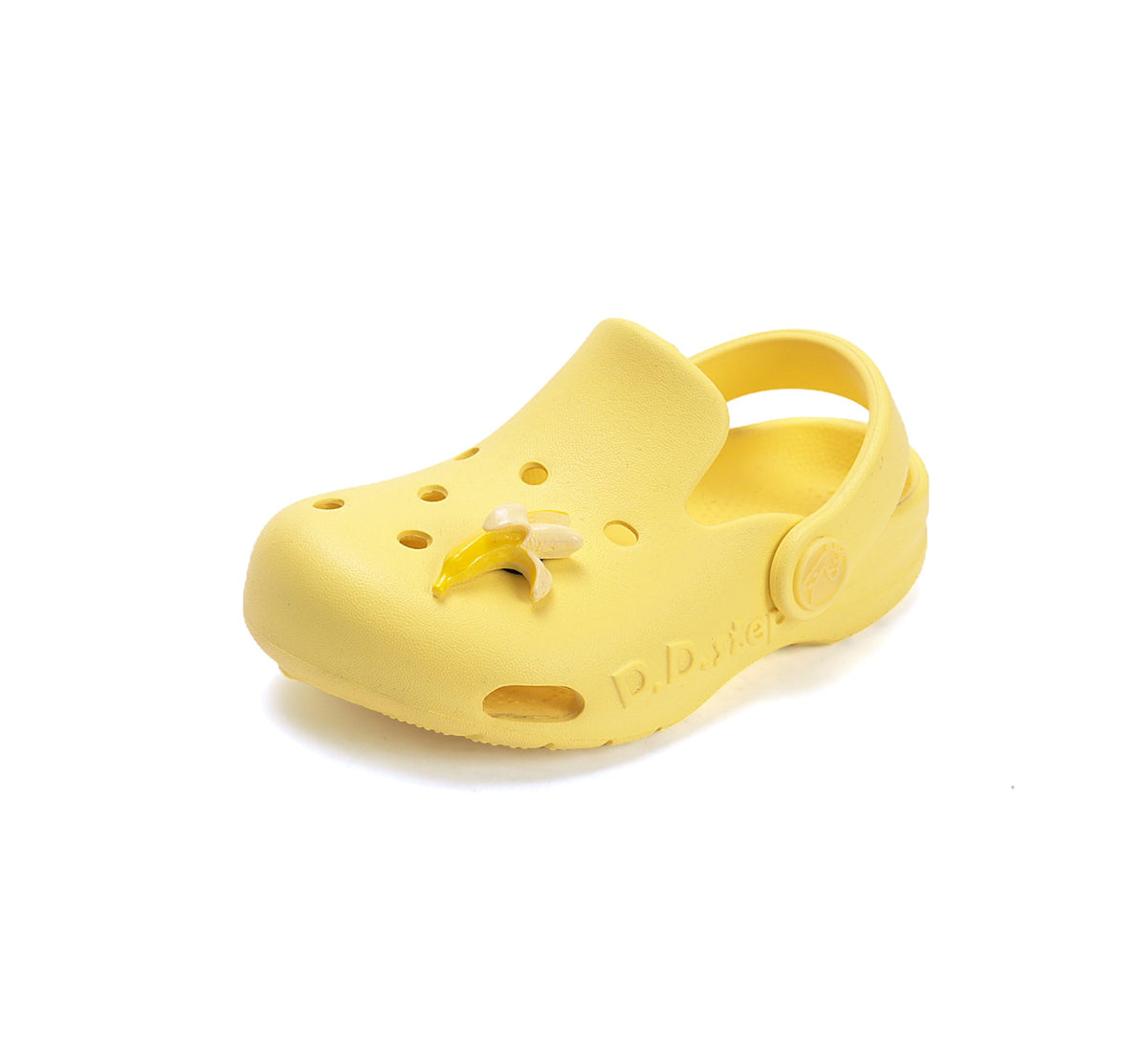 D.D.Step papuci fete din cauciuc tip sabot 22-33 Lemon cu banana