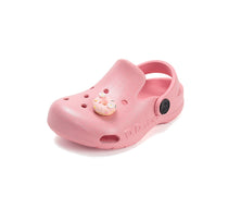 D.D.Step papuci fete din cauciuc tip sabot 22-33 Water Lili Pink cu gogoasa