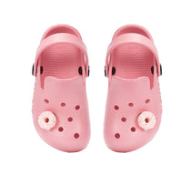 D.D.Step papuci fete din cauciuc tip sabot 22-33 Water Lili Pink cu gogoasa
