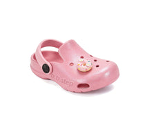 D.D.Step papuci fete din cauciuc tip sabot 22-33 Water Lili Pink cu gogoasa