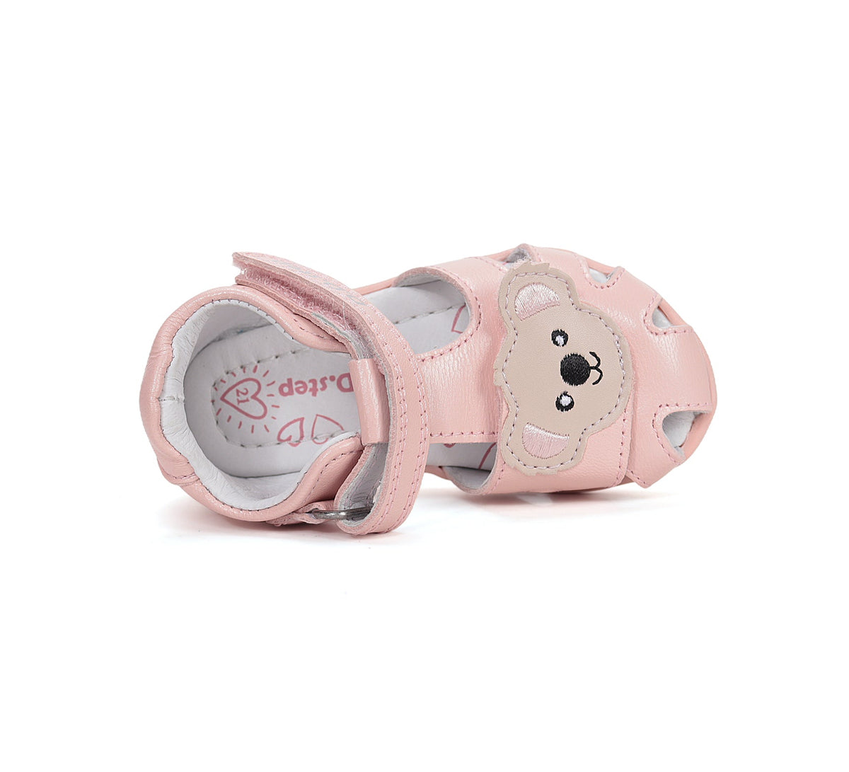 D.D.Step sandale fete 18-25 Baby Pink cu ursulet