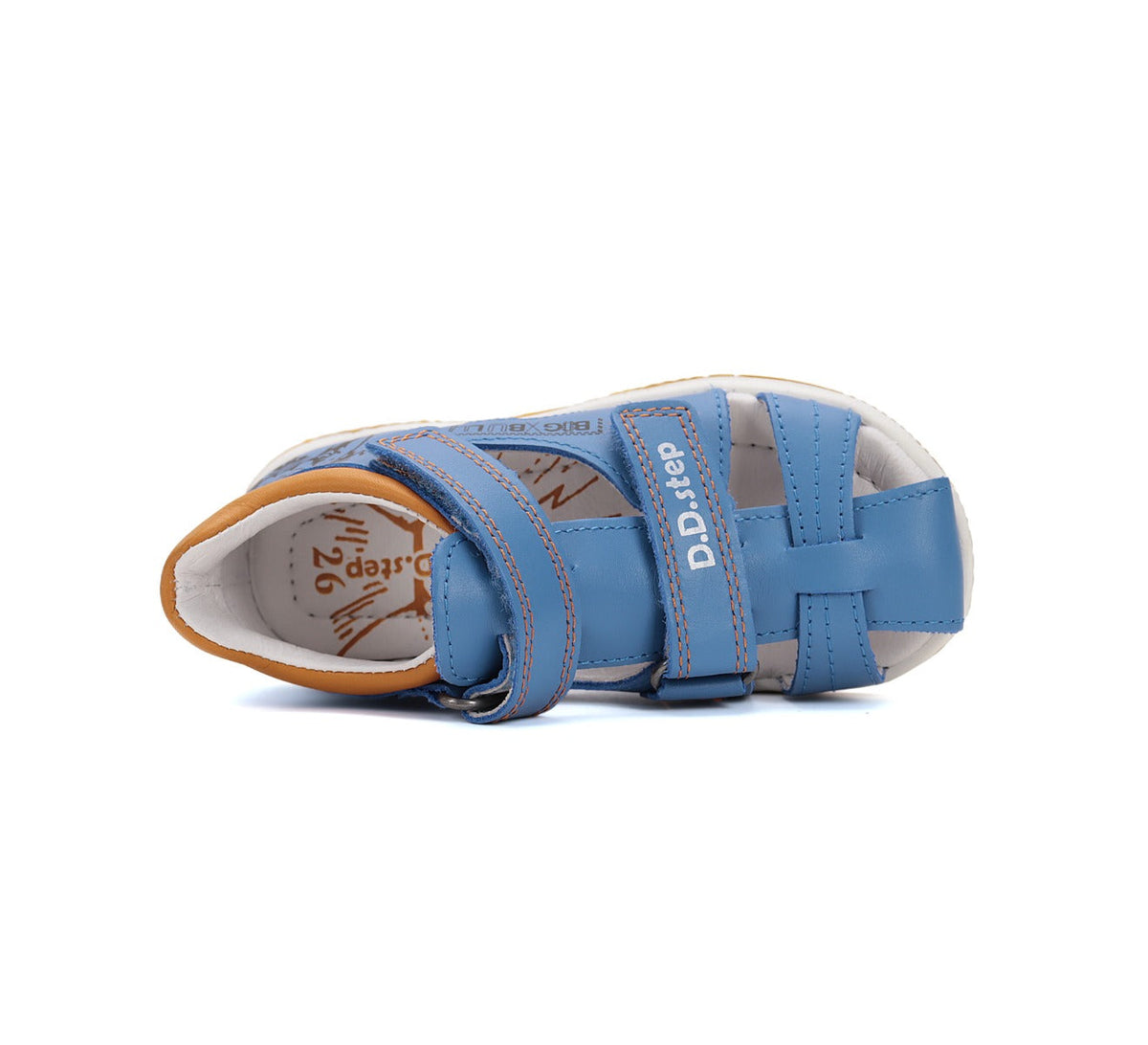 D.D.Step sandale baieti 19-24 Bermuda Blue cu caine