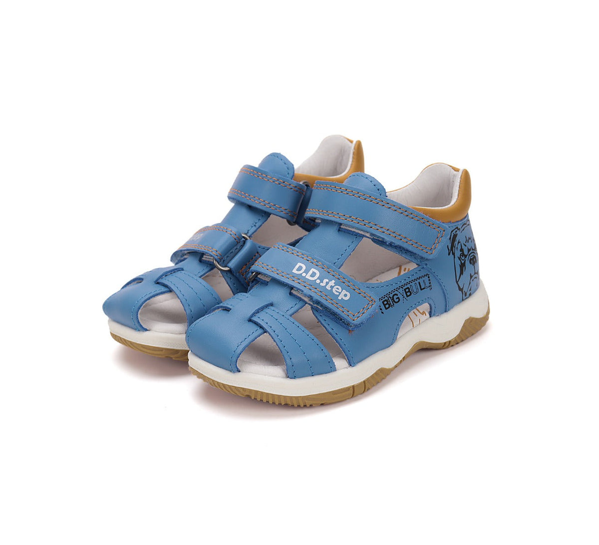 D.D.Step sandale baieti 19-24 Bermuda Blue cu caine Imagine principală a produsului