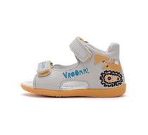 D.D.Step sandale baieti 19-24 Light Grey cu excavator