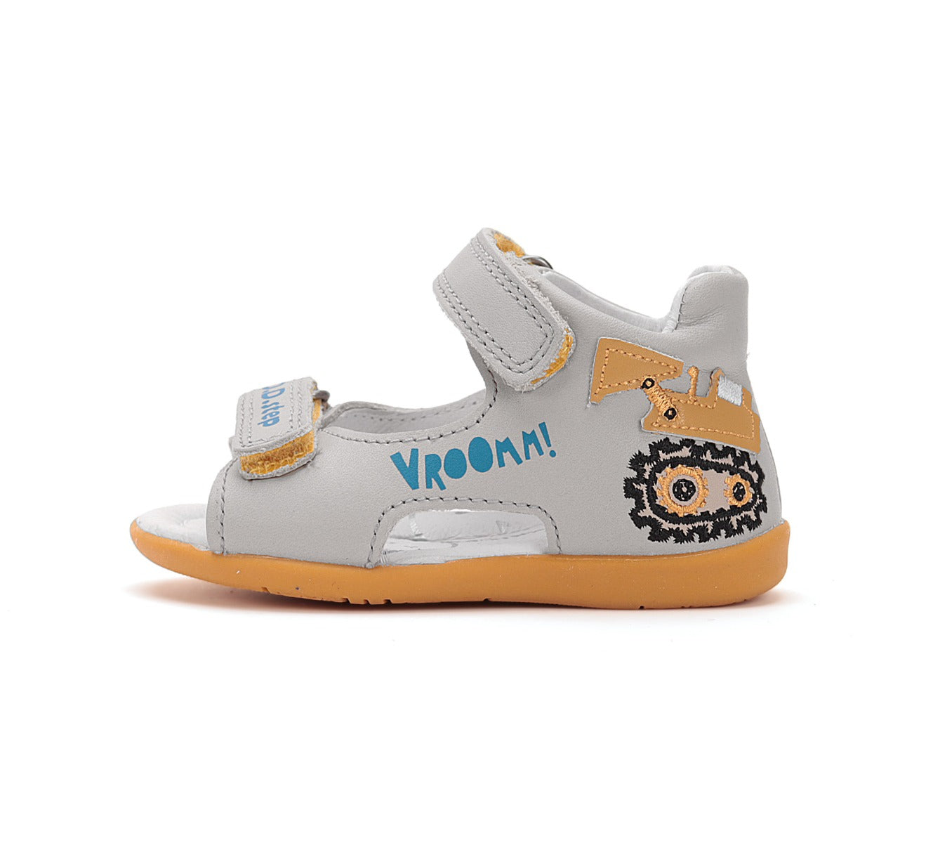 D.D.Step sandale baieti 25-30 Light Grey cu excavator Imagine secundară a produsului