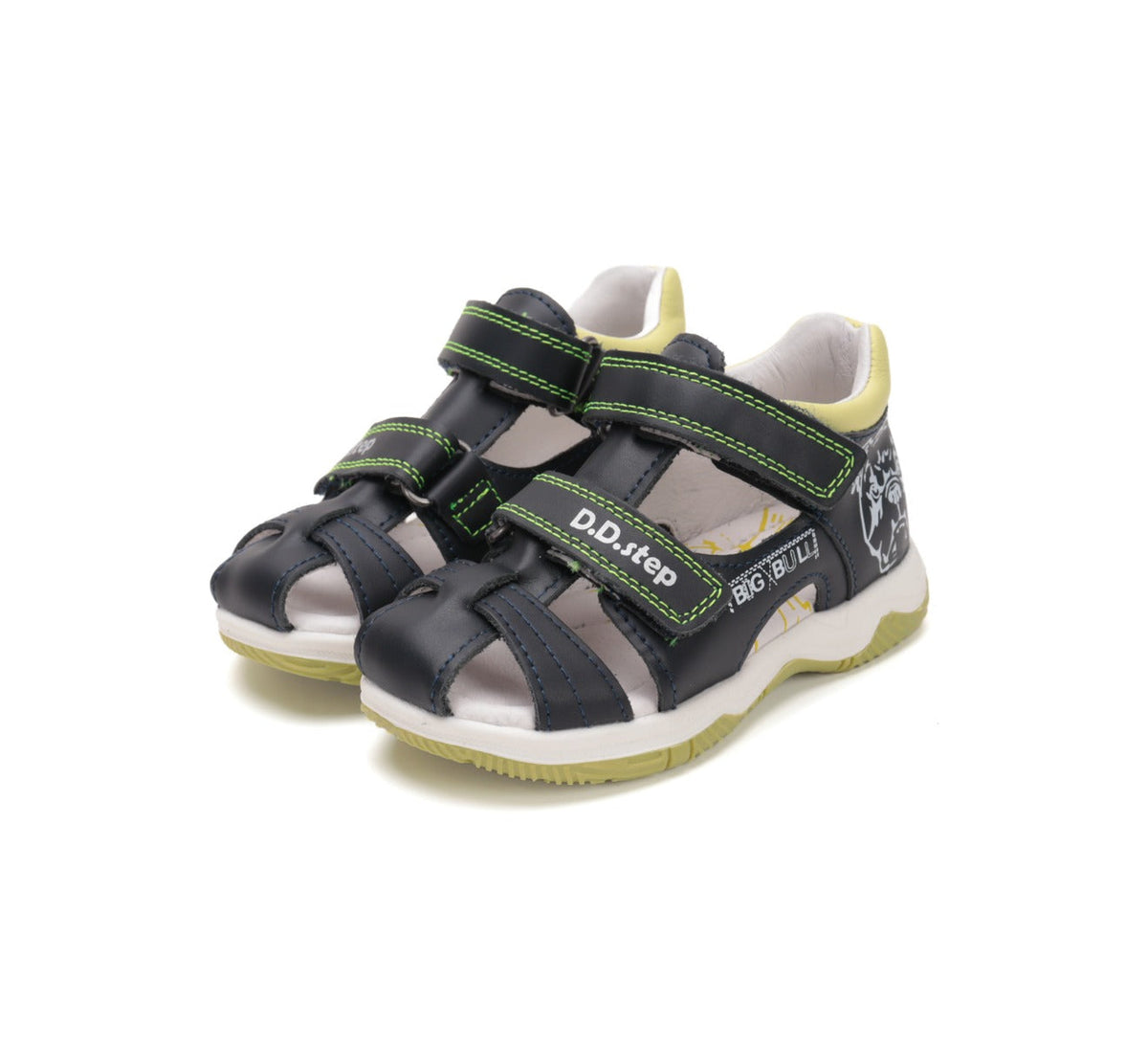 D.D.Step sandale baieti 19-24 Royal Blue cu caine