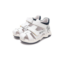 D.D.Step sandale baieti 19-24 White cu caine