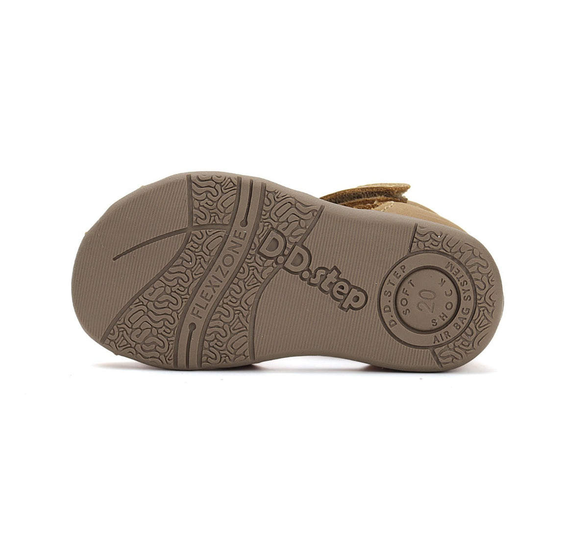 D.D.Step sandale baieti 19-24 Yellow cu ursulet
