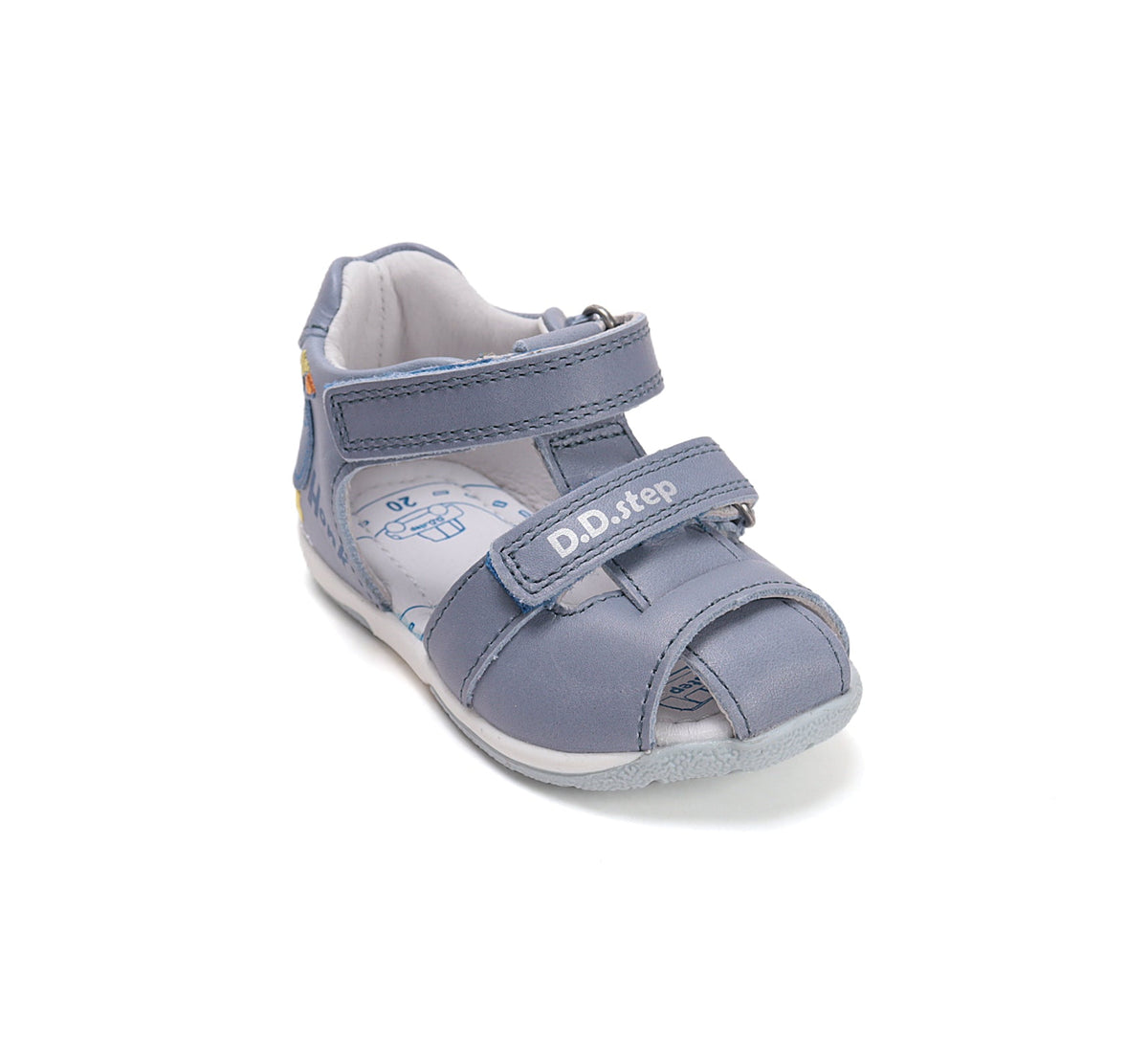 D.D.Step sandale baieti 20-25 Aero Blue cu pusisor