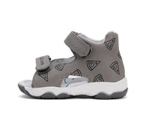 D.D.Step sandale baieti 26-31 Grey cu pizza