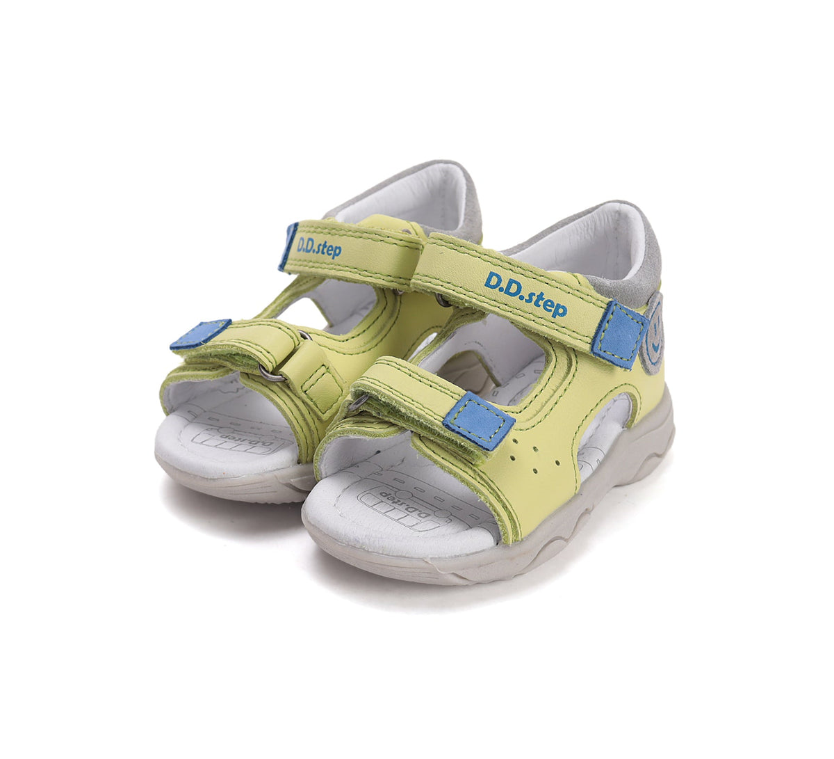 D.D.Step sandale baieti 20-25 Lemon cu smile