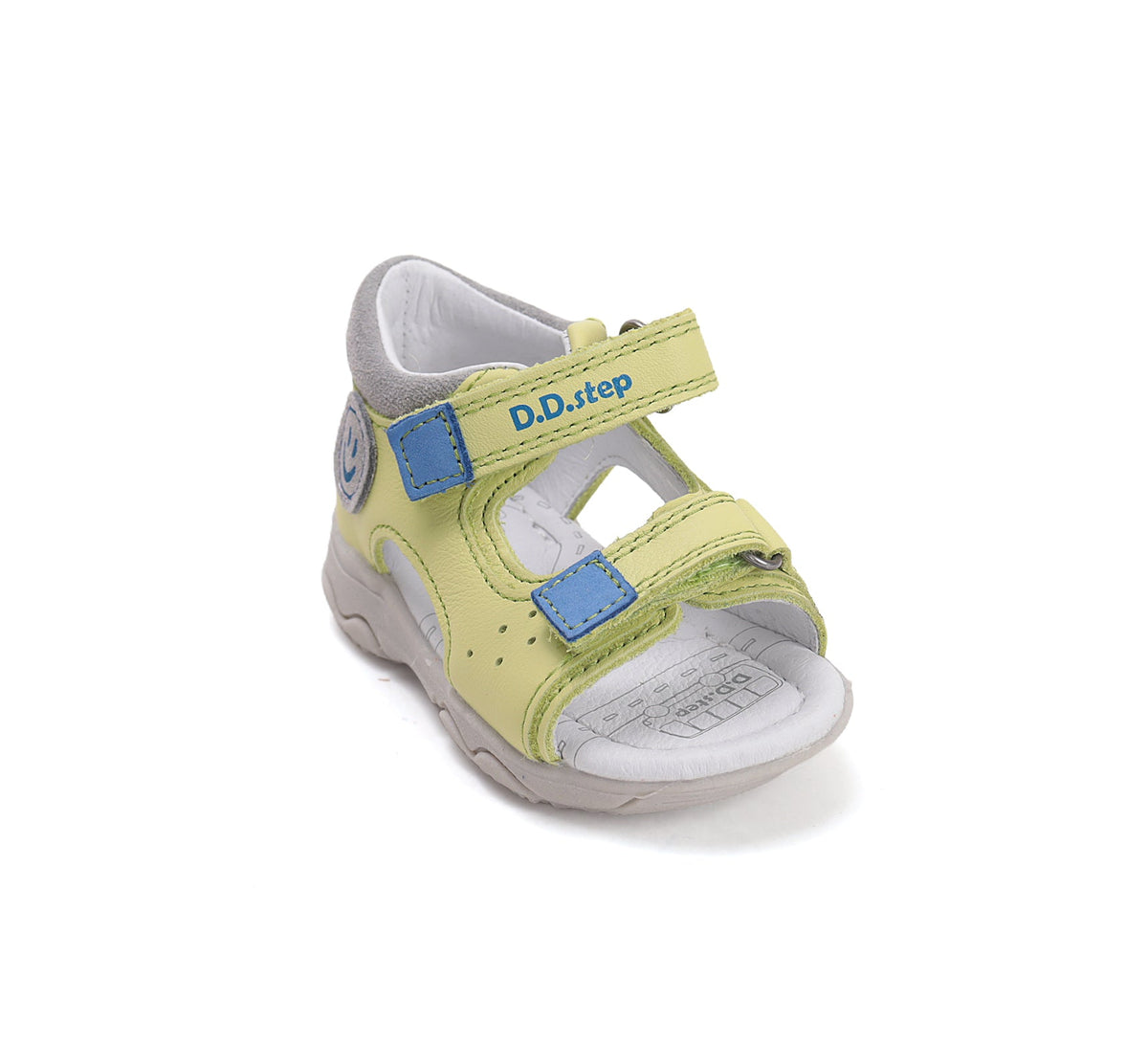 D.D.Step sandale baieti 20-25 Lemon cu smile