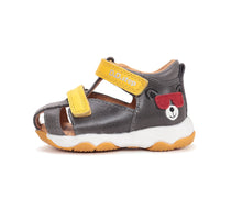 D.D.Step sandale baieti 20-25 Marine Grey cu ursulet