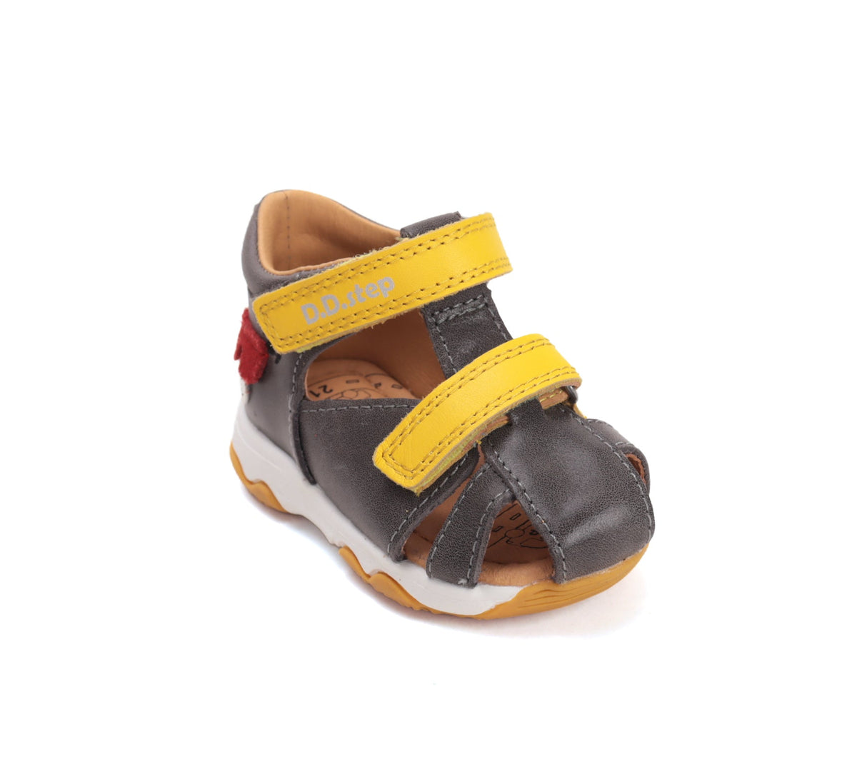 D.D.Step sandale baieti 20-25 Marine Grey cu ursulet