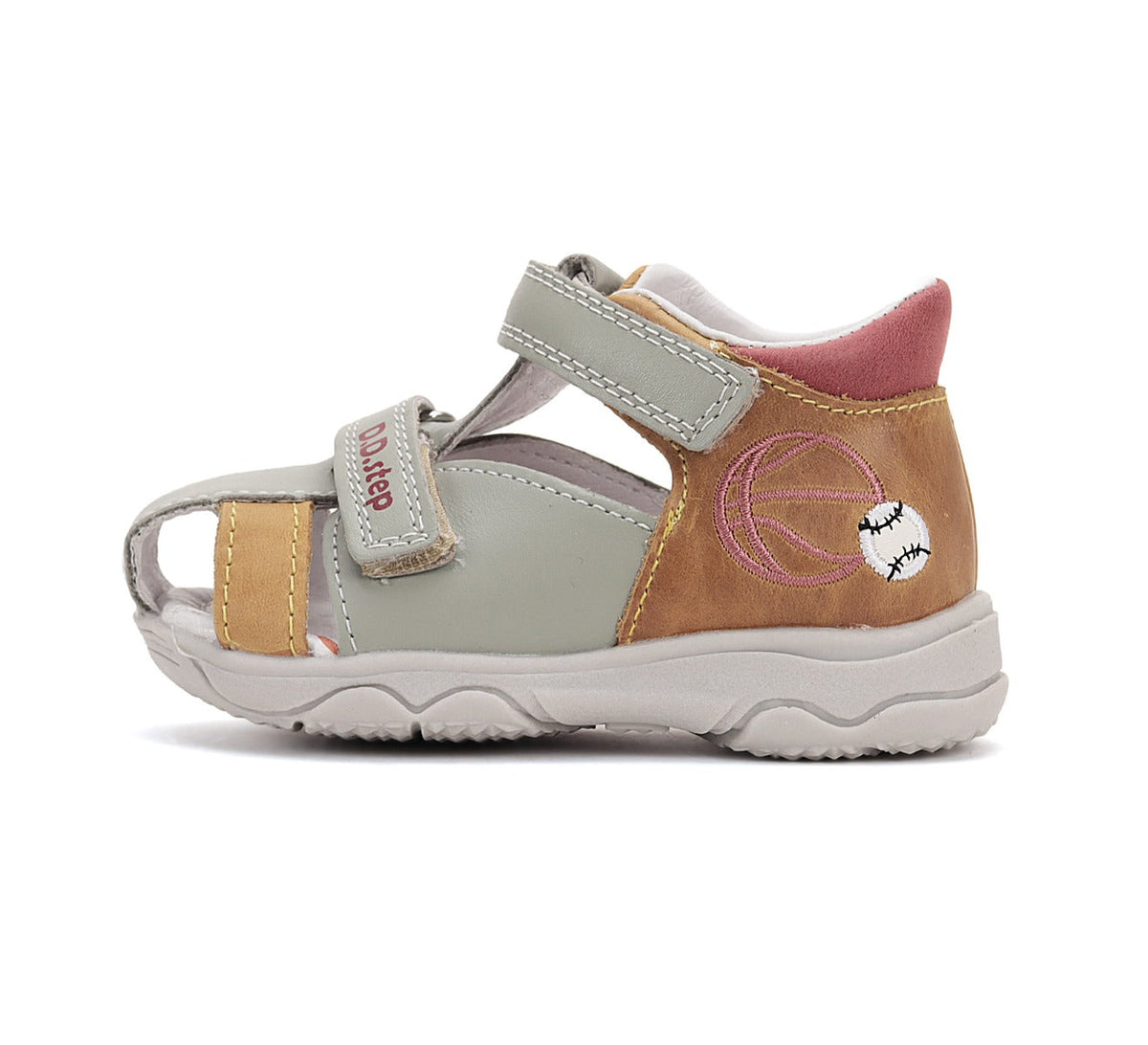 D.D.Step sandale baieti 20-25 Mocha cu minge