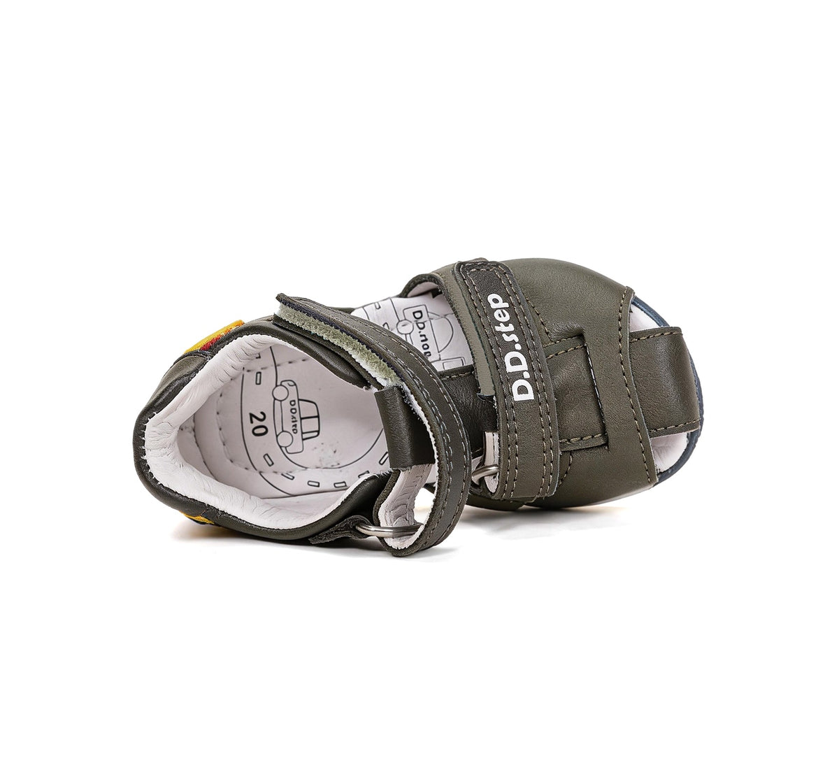 D.D.Step sandale baieti 20-25 Olive cu pusisor