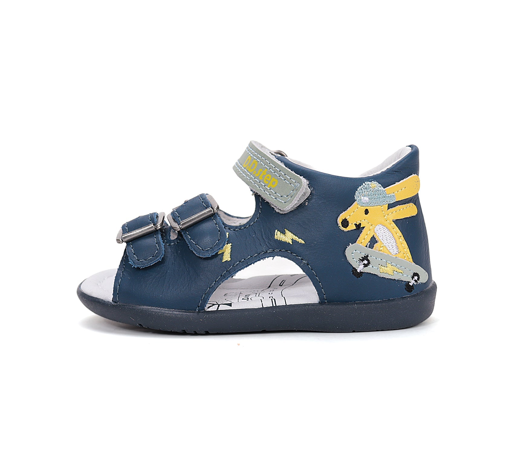 D.D.Step sandale baieti 20-25 Royal Blue cu catel Imagine secundară a produsului