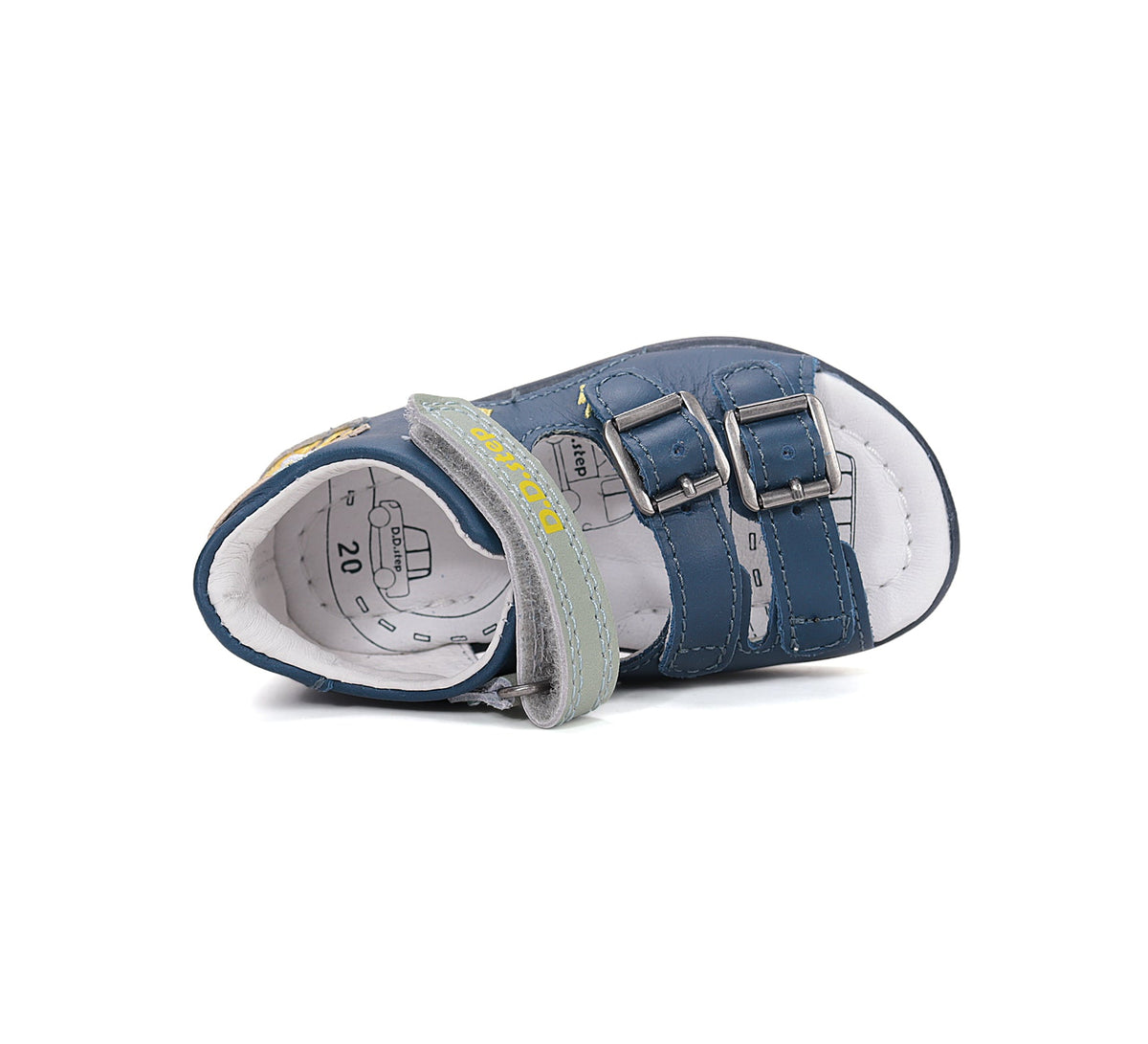 D.D.Step sandale baieti 20-25 Royal Blue cu catel