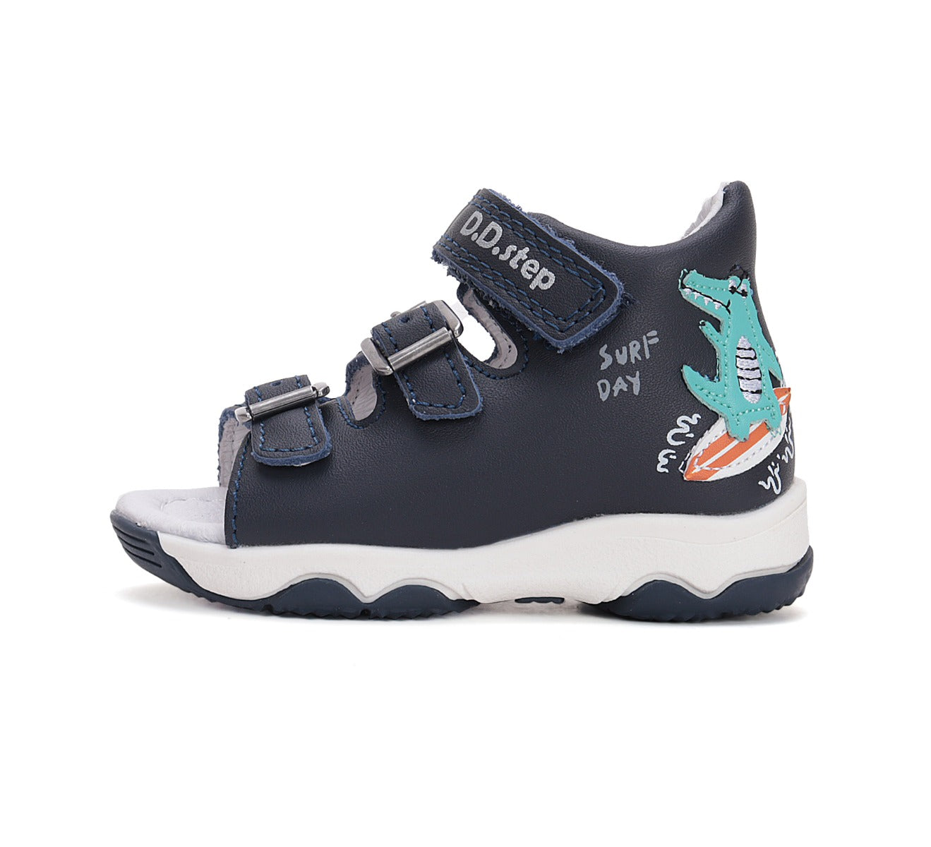 D.D.Step sandale baieti 20-25 Royal Blue cu crocodil Imagine secundară a produsului