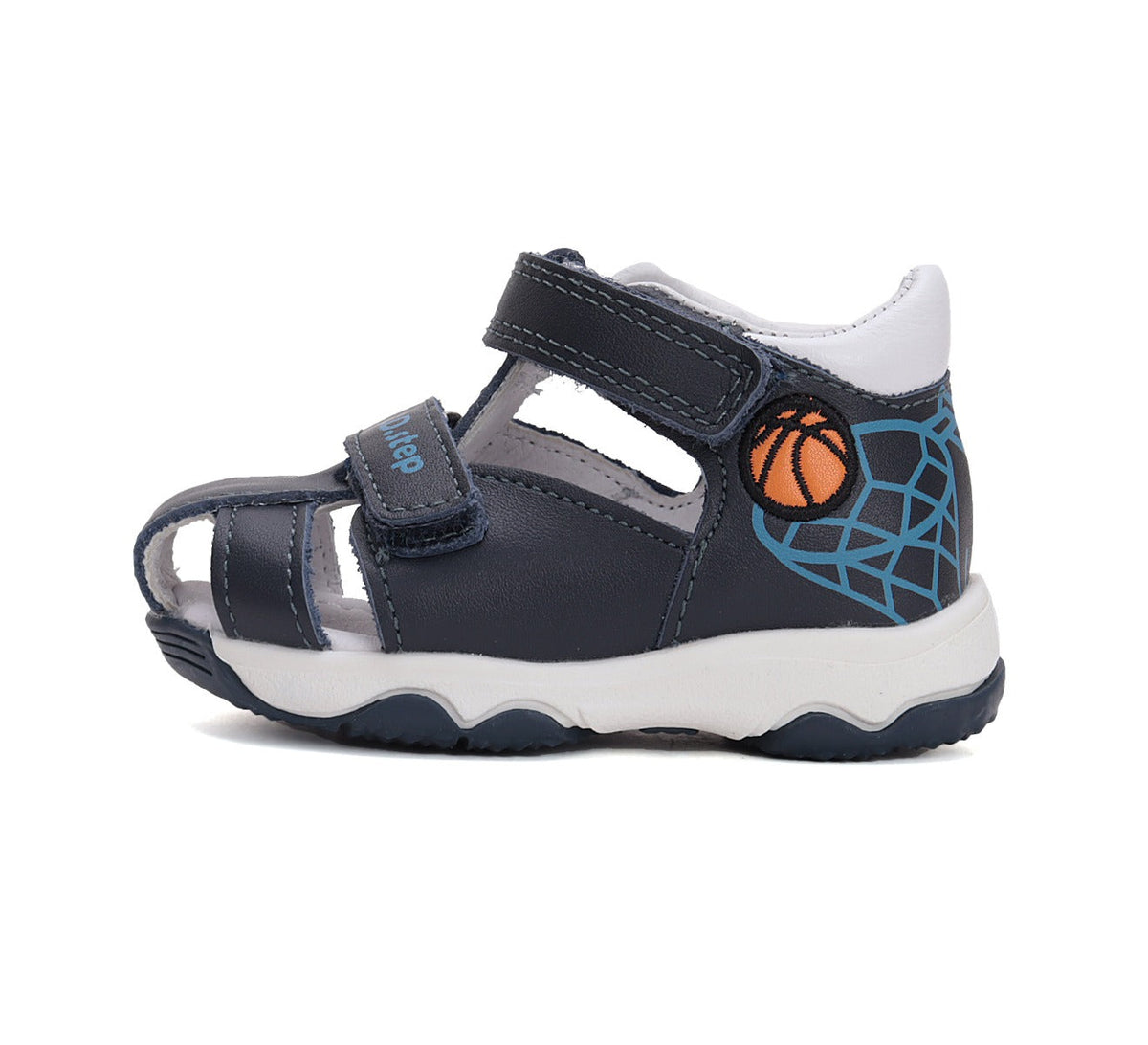 D.D.Step sandale baieti 26-31 Royal Blue cu minge baschet