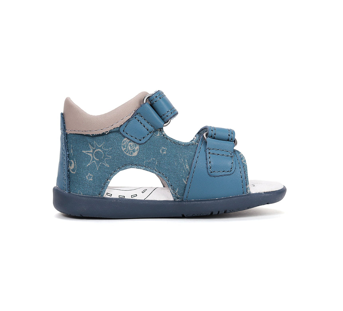D.D.Step sandale baieti 20-25 Royal Blue cu soare