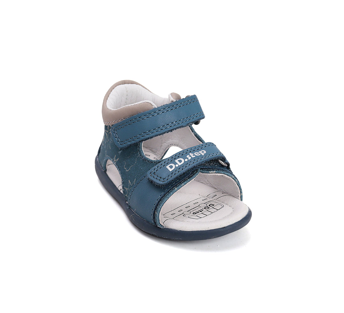 D.D.Step sandale baieti 20-25 Royal Blue cu soare