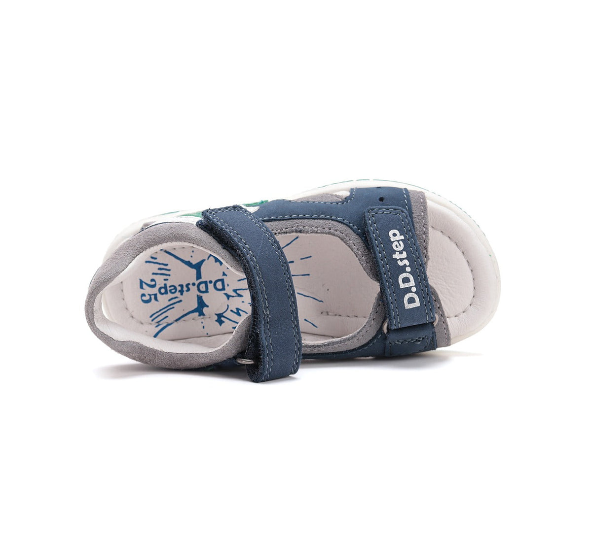 D.D.Step sandale baieti 31-36 Bermuda Blue cu stea