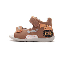 D.D.Step sandale baieti 19-24 Chocolate cu excavator