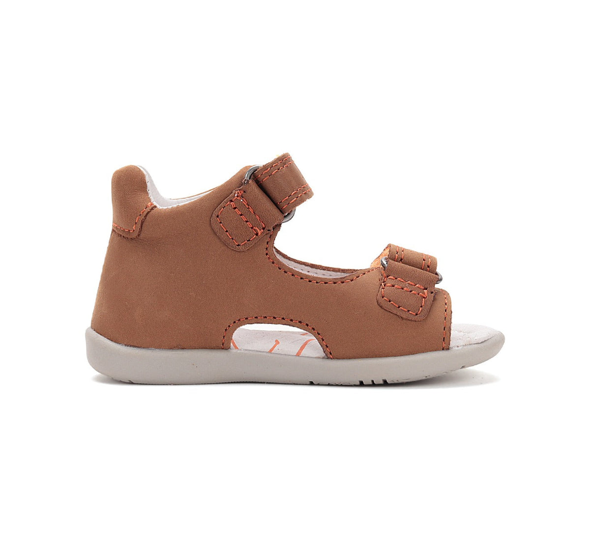 D.D.Step sandale baieti 19-24 Chocolate cu excavator