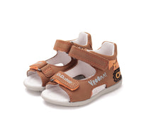 D.D.Step sandale baieti 19-24 Chocolate cu excavator