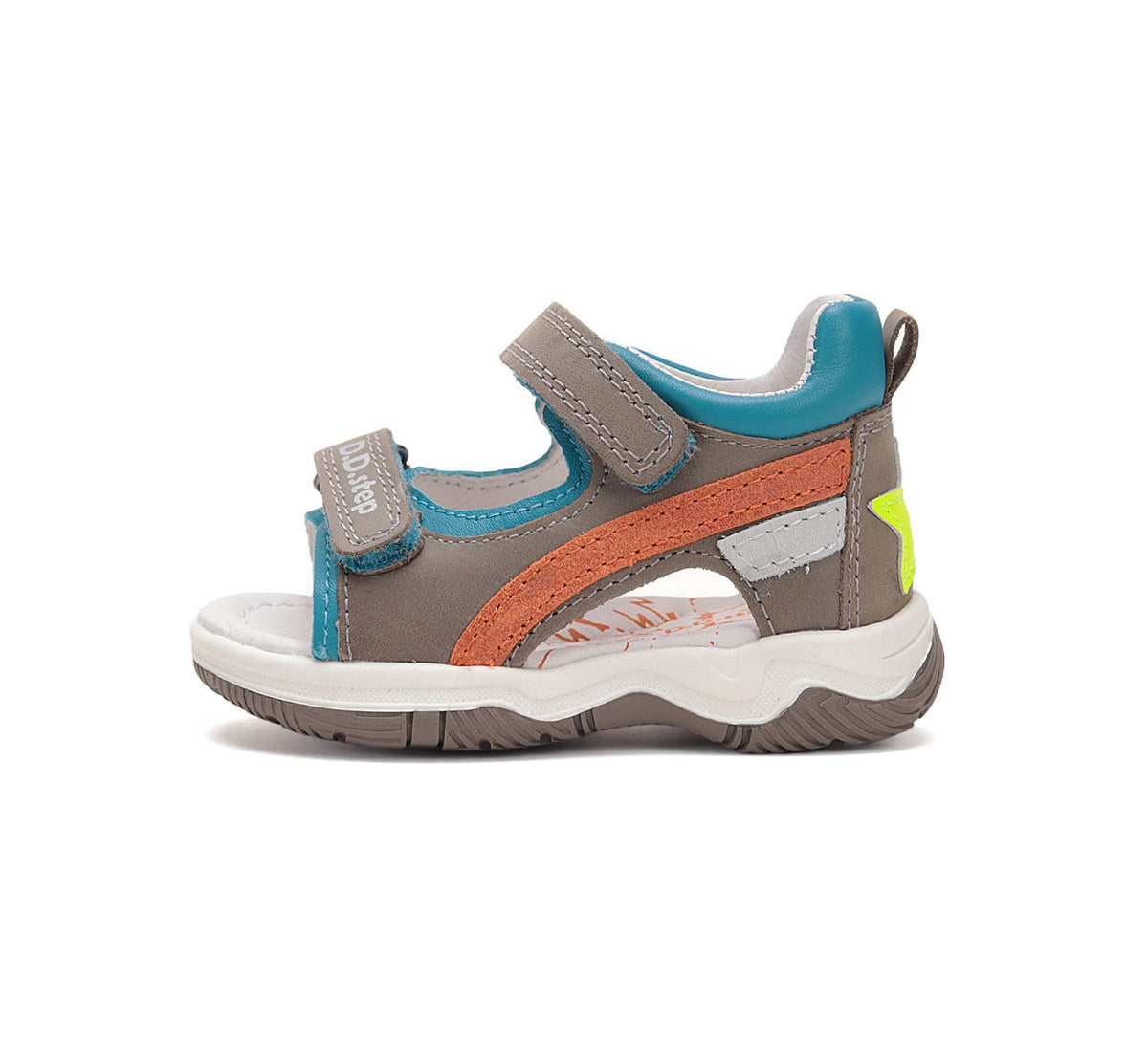 D.D.Step sandale baieti 25-30 Chocolate cu stea