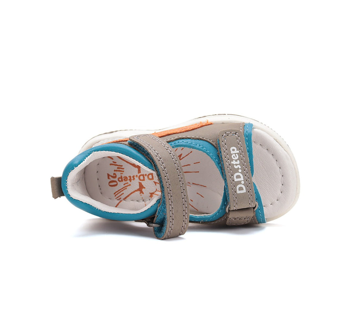 D.D.Step sandale baieti 25-30 Chocolate cu stea
