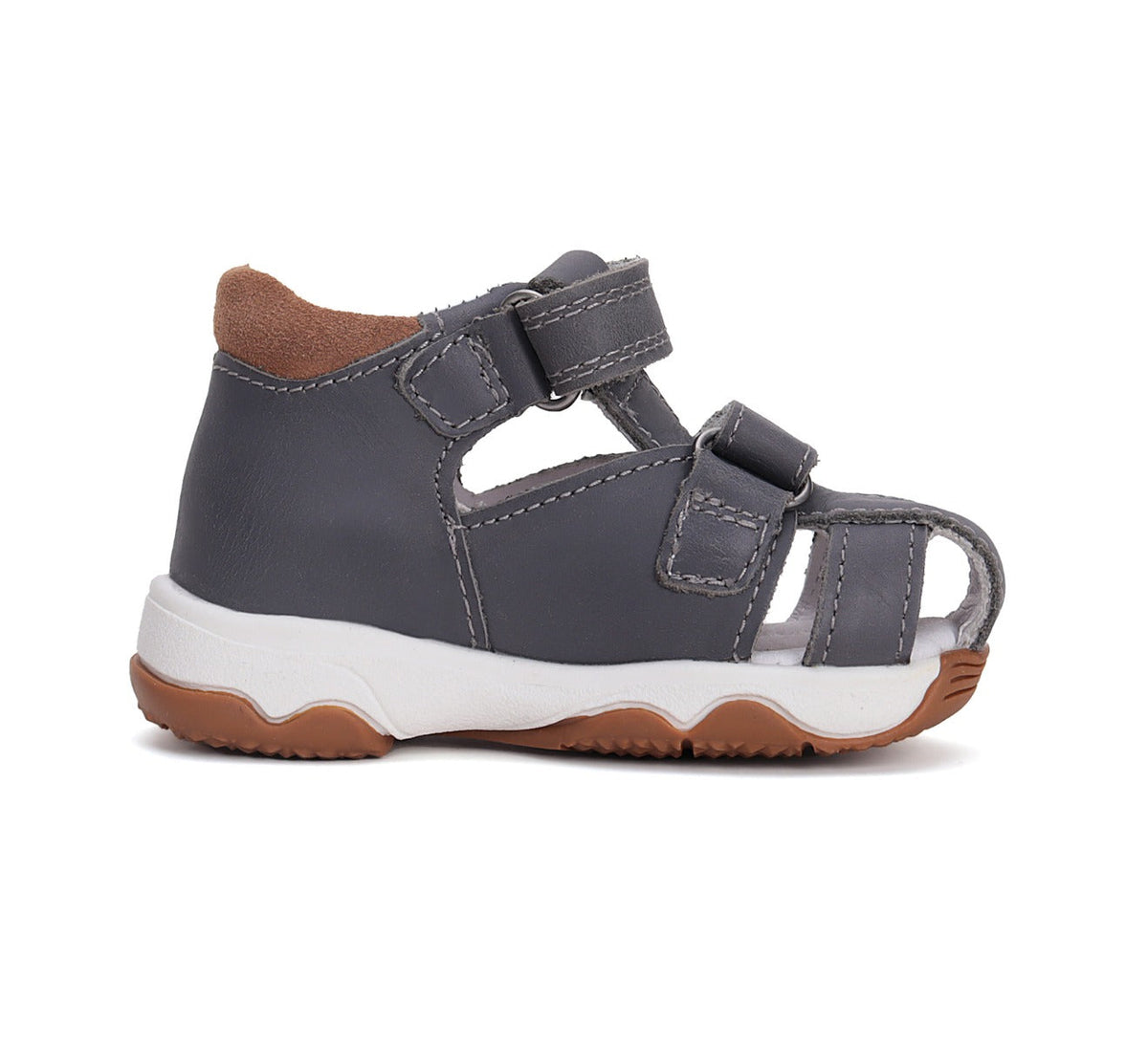 D.D.Step sandale baieti 20-25 Dark Grey cu minge baschet