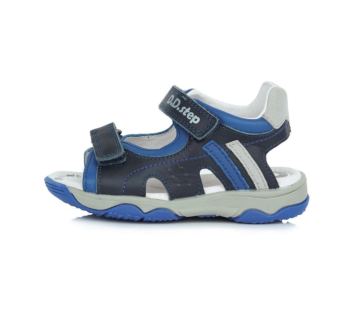 D.D.Step sandale baieti 26-31, Royal Blue cu gri Imagine principală a produsului
