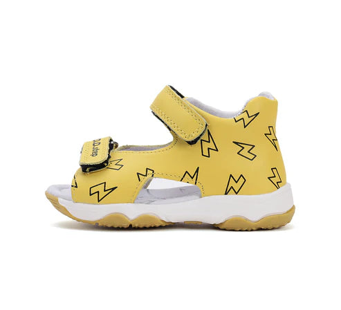 D.D.Step sandale baieti 26-31 Yellow cu fulger