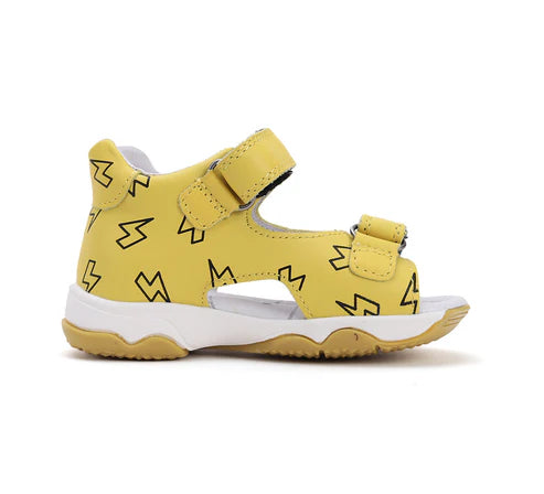 D.D.Step sandale baieti 20-25 Yellow cu fulger