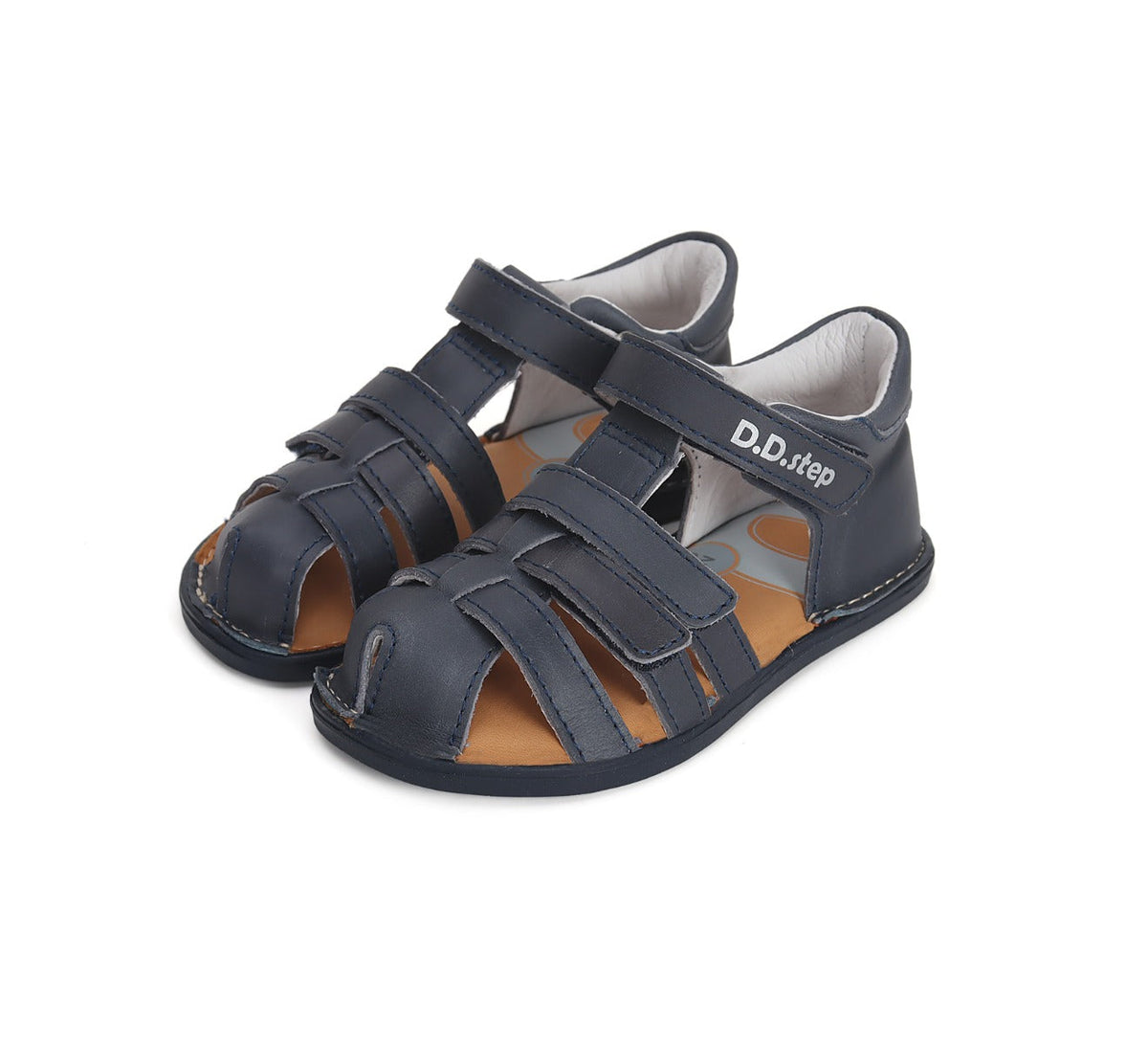 D.D.Step sandale baieti Barefoot 26-30, Royal Blue simplu Imagine principală a produsului