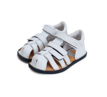 D.D.Step sandale baieti Barefoot 26-31, White simplu