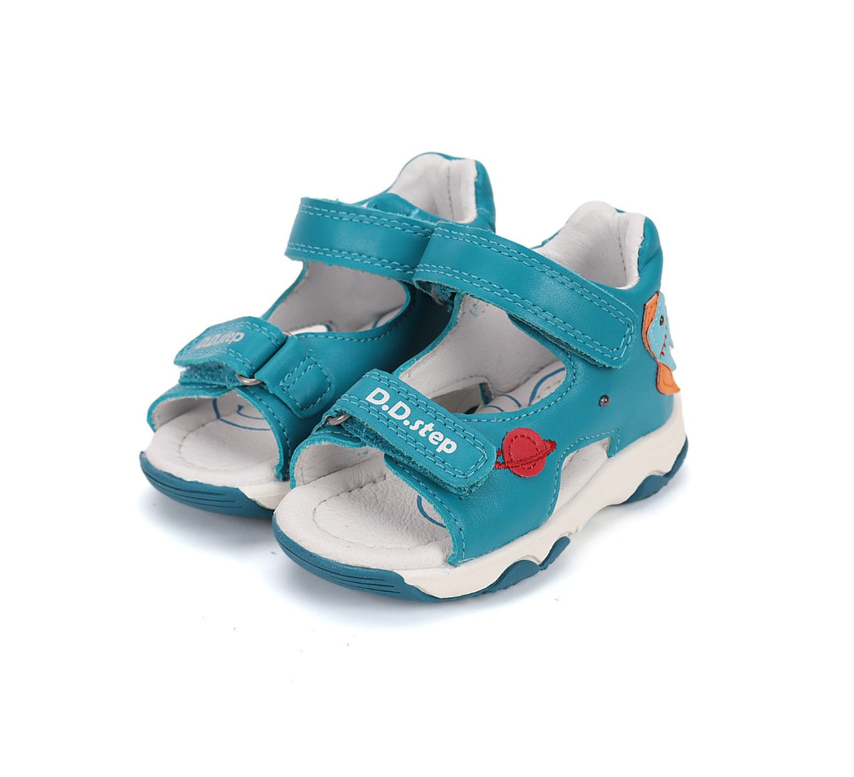 D.D.Step sandale baieti cu LED 20-25 Bermuda Blue cu naveta Imagine principală a produsului