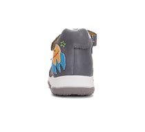 D.D.Step sandale baieti cu LED 20-25 Dark Grey cu naveta