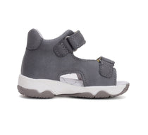 D.D.Step sandale baieti cu LED 20-25 Dark Grey cu naveta