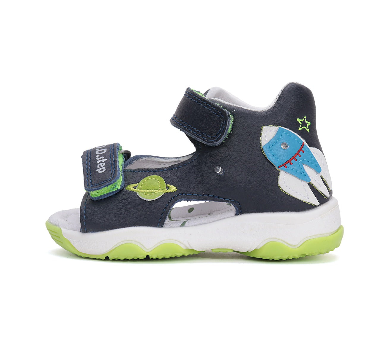 D.D.Step LED-es fiú szandál 20-25 Királykék űrhajóval Másodlagos kép