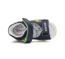 D.D.Step sandale baieti cu LED 20-25 Royal Blue cu naveta